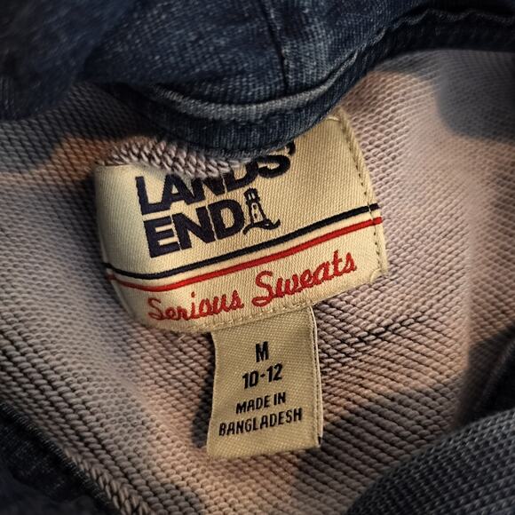 Lands End Serious Sweats Hoodie Sweatshirt - Picture 7 of 7